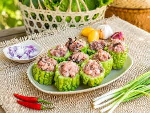 Meat-Stuffed Bitter Melon