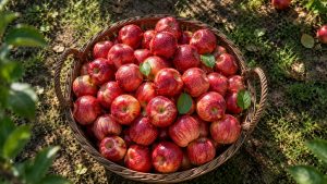 Harvesting apples