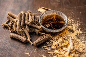Dried licorice root