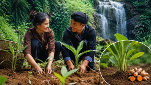 A young couple returns to their mountain hometown to build a new life growing turmeric on the hillsides.