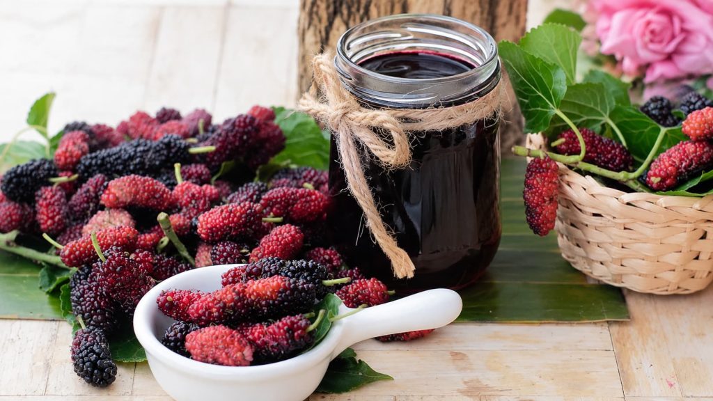 Mulberries With Sugar