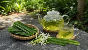 Making Pandan Tea
